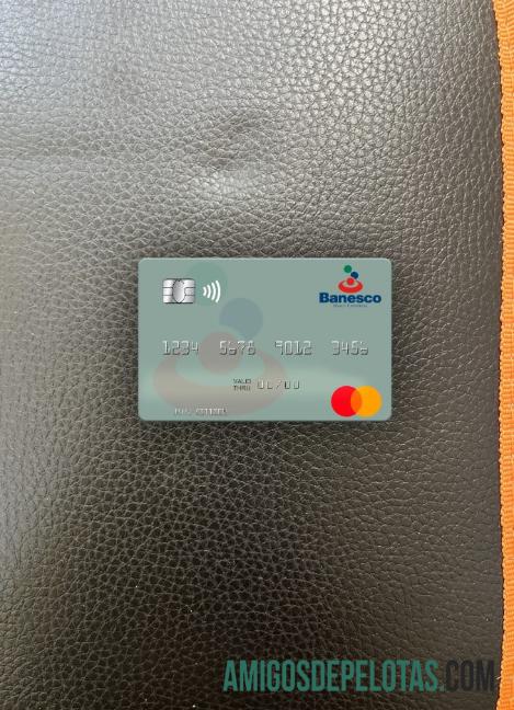 Venezuela Banesco Banco Universal Mastercard Photolook Front exemplo real